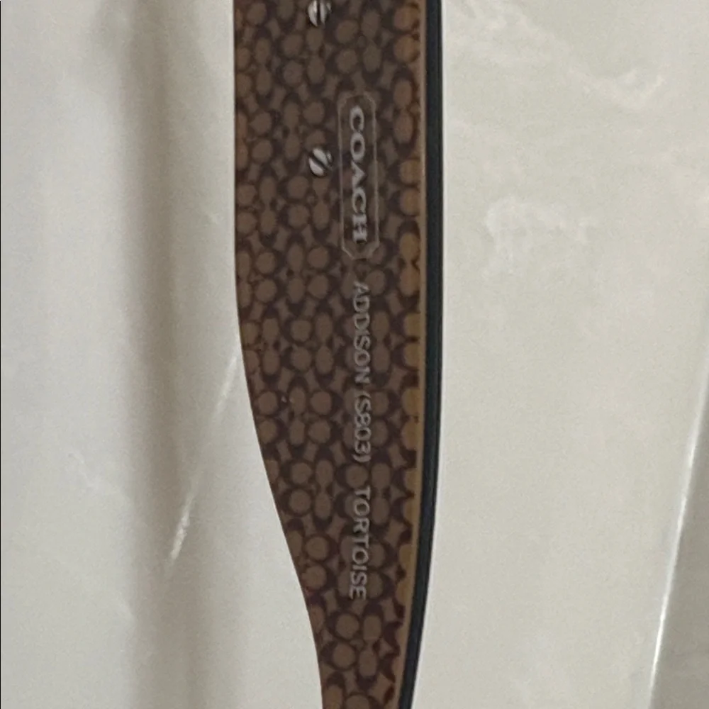 Coach Women's Brown Tortoise Sunglasses - Picture 4 of 5